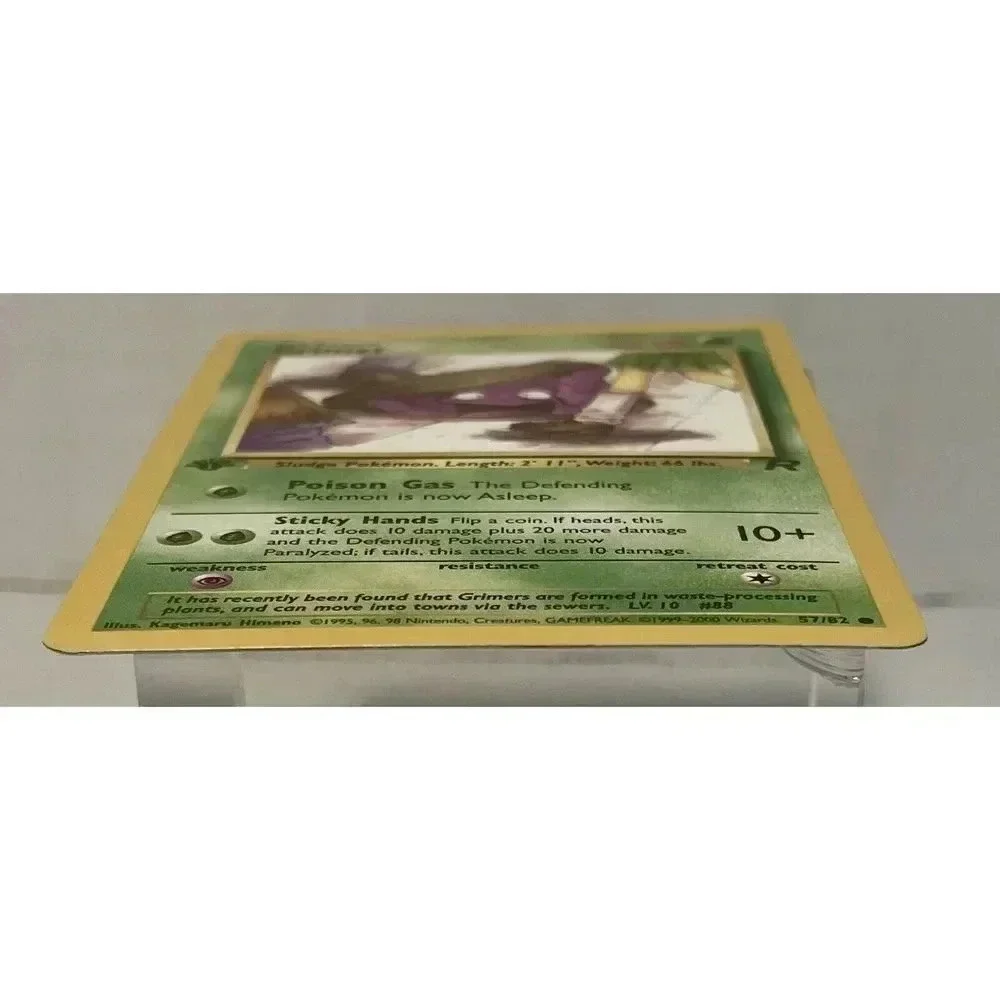 1st Edition Team Rocket Grimer 57/82‎ Pokemon Card WOTC Vintage LP